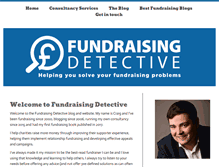 Tablet Screenshot of fundraisingdetective.com